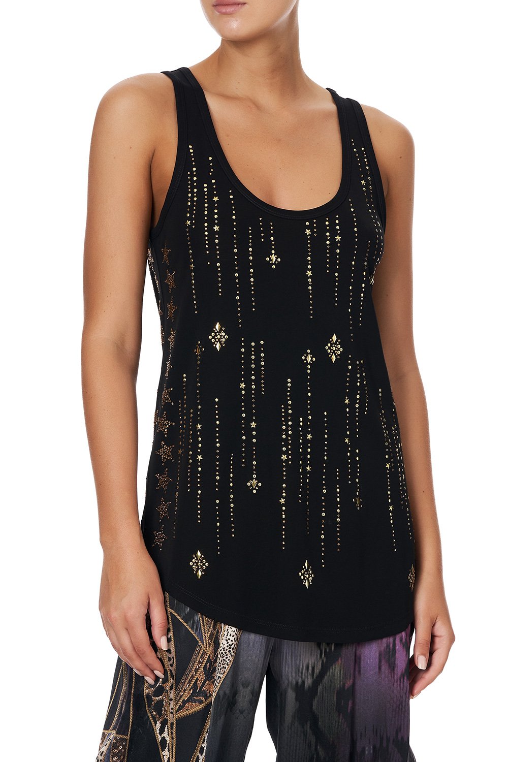 SCOOP NECK TANK LADY STARDUST