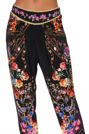 HAREM PANTS WITH FRONT PLEATS BLUSHING MANOR