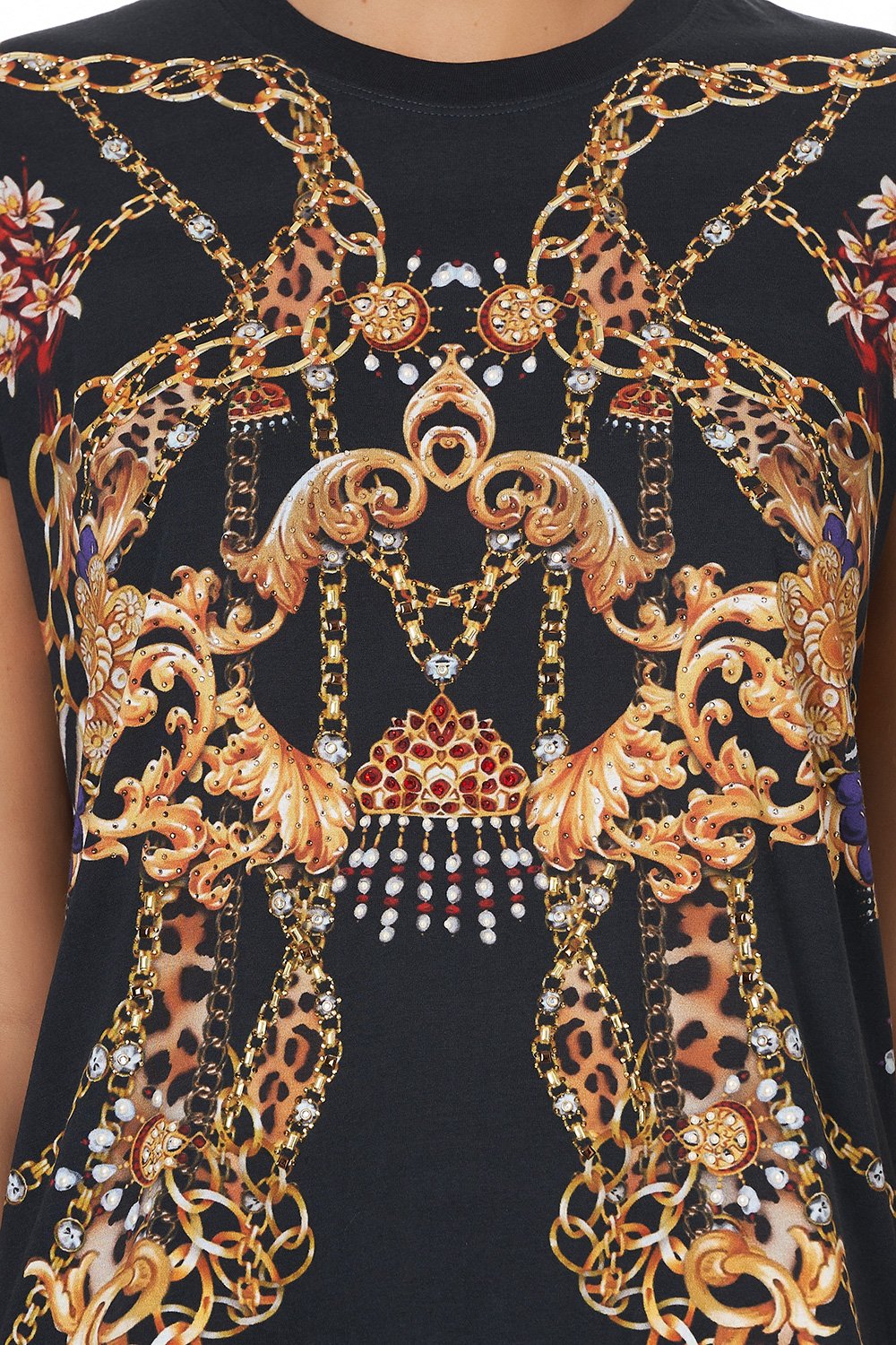 SLIM FIT ROUND NECK T-SHIRT A NIGHT IN THE 90S