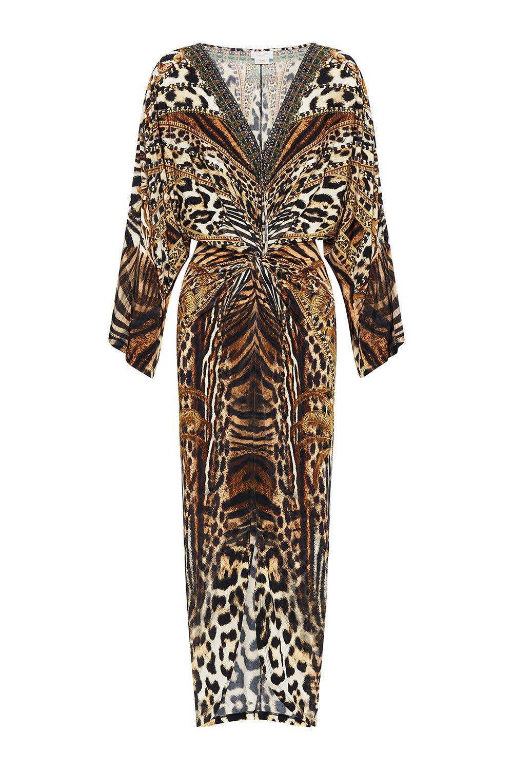 LONG SPLIT FRONT TWIST DRESS BERKELEY ST AFTER DARK