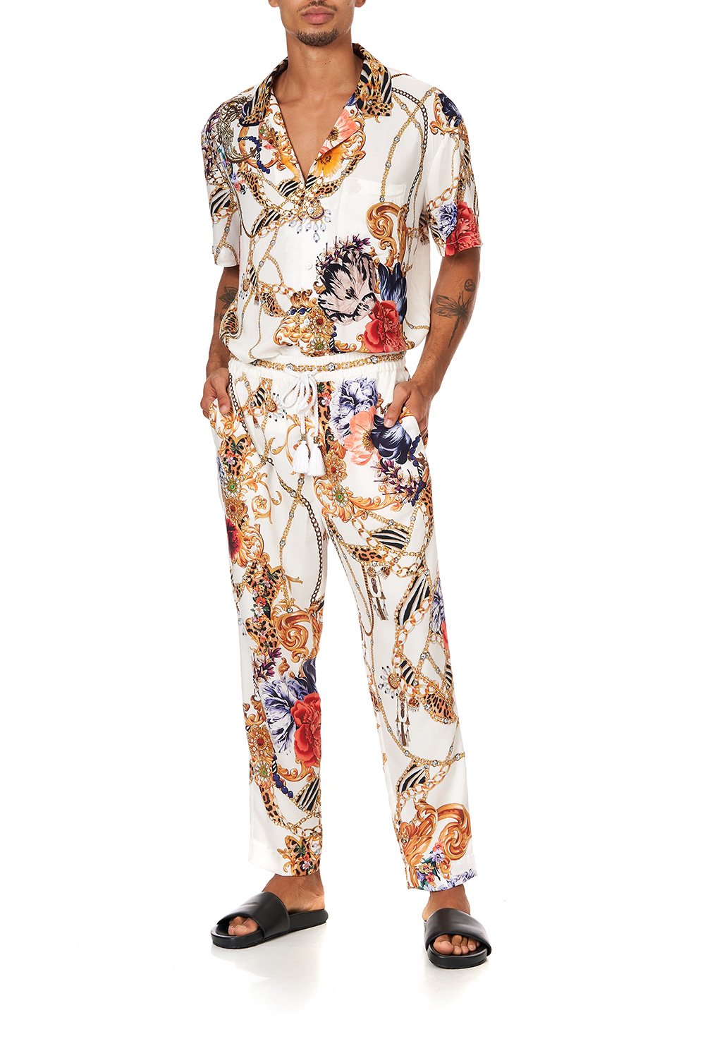 STRAIGHT LEG ELASTICATED WAIST PANT REIGN SUPREME