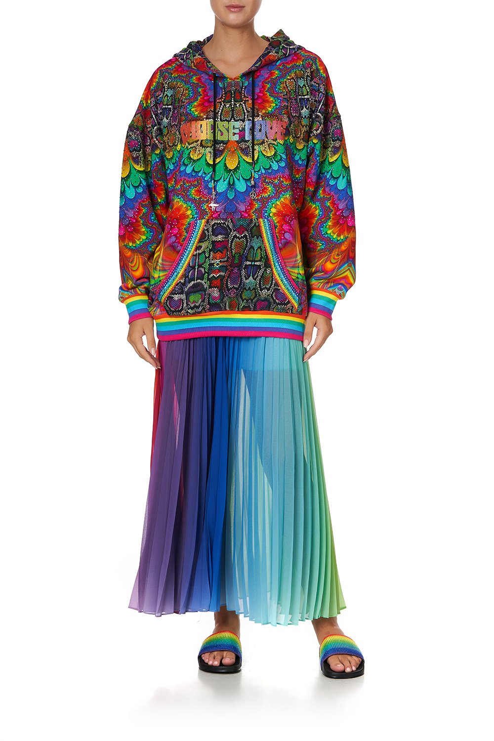 OVERSIZE BOYFRIEND HOODIE COMING DOWN FROM COSMOS