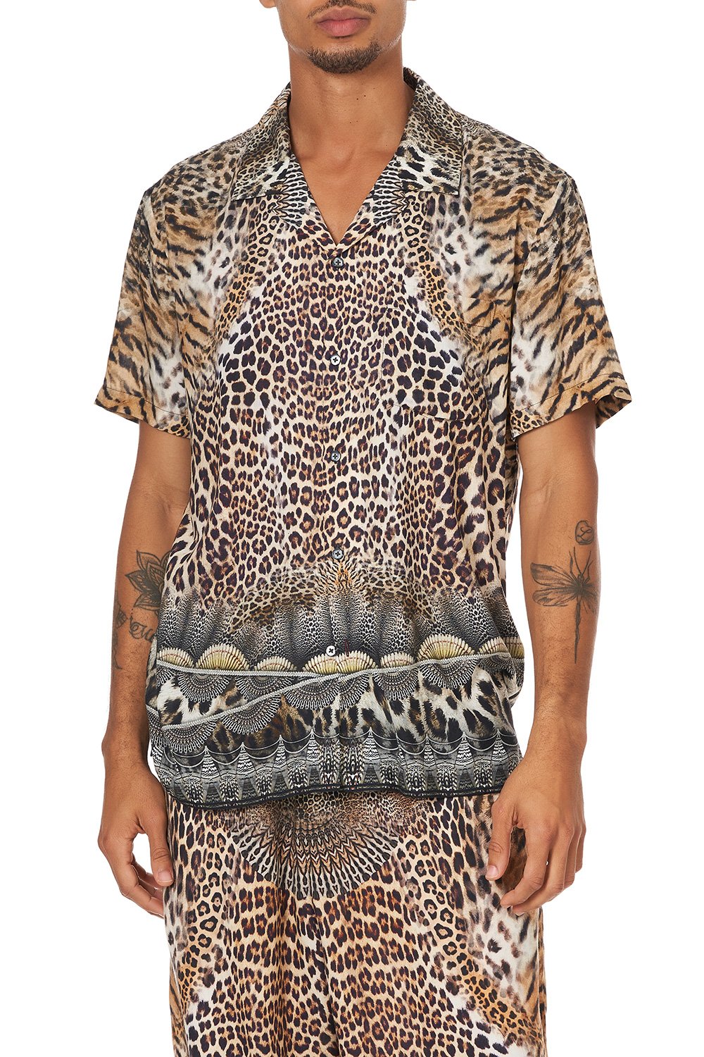 SHORT SLEEVE CAMP COLLARED SHIRT CALL OF THE CATHEDRAL