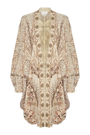 SOFT KNIT PONCHO WITH EMBROIDERY ALL IS NOUVEAU