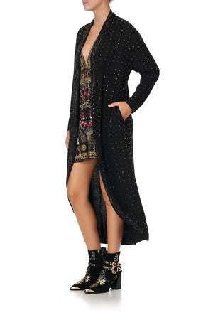 LONG KNITTED CASUAL CARDIGAN GOTHIC GODDESS