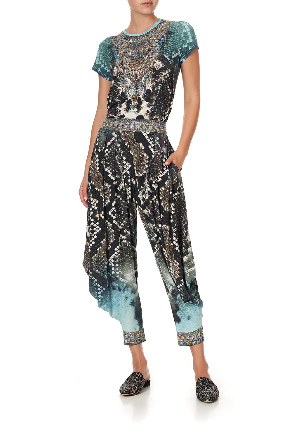 JERSEY DRAPE PANT WITH POCKET PREY