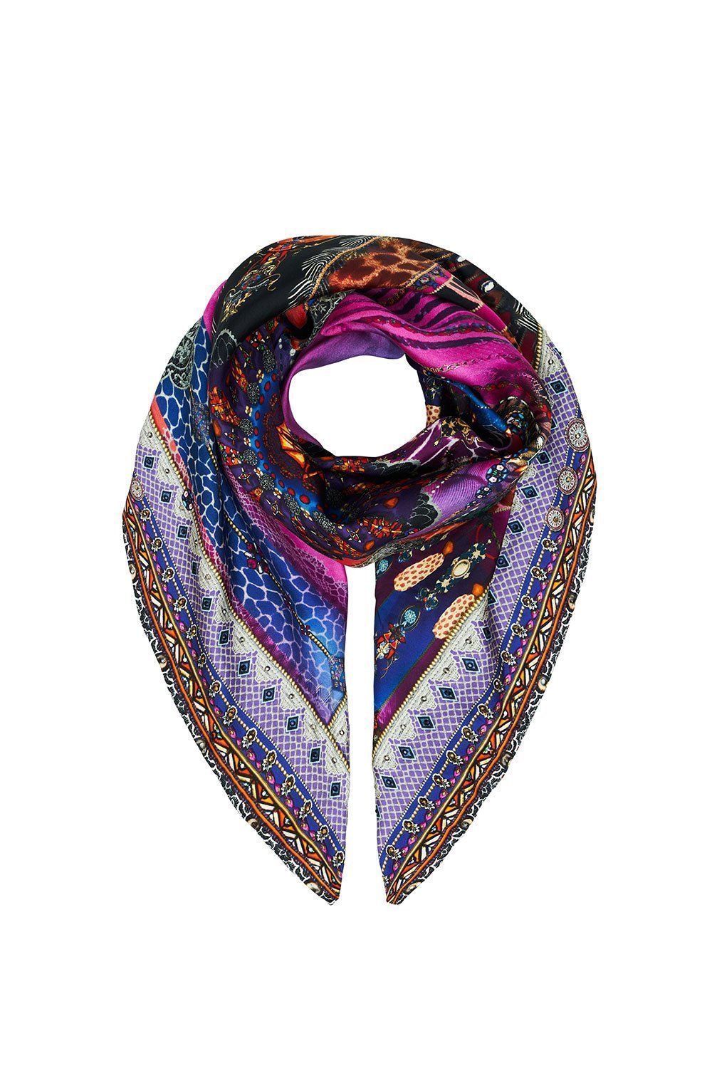 LARGE SQUARE SCARF MIDNIGHT MADNESS