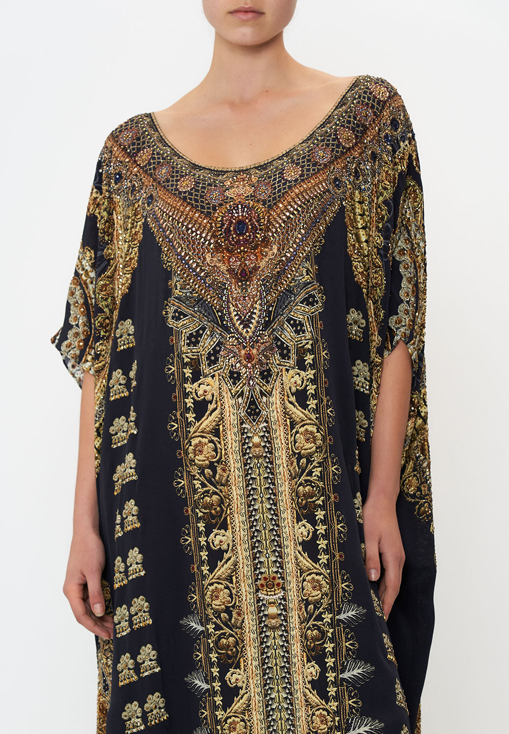 LUXE ROUND NECK KAFTAN ITS ALL OVER TORERO