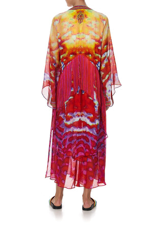 ROBE WITH DOUBLE LAYERED HEM BANSHEE BECKONS