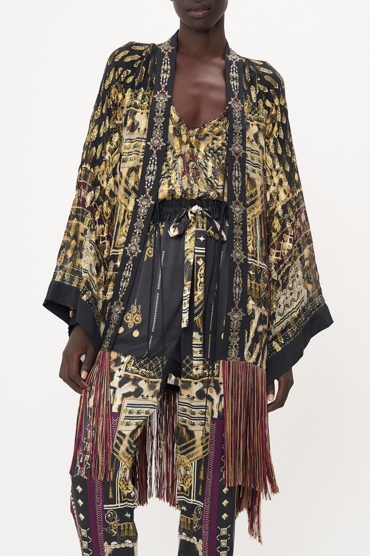 KIMONO LAYER WITH TIE DESERT DREAMS