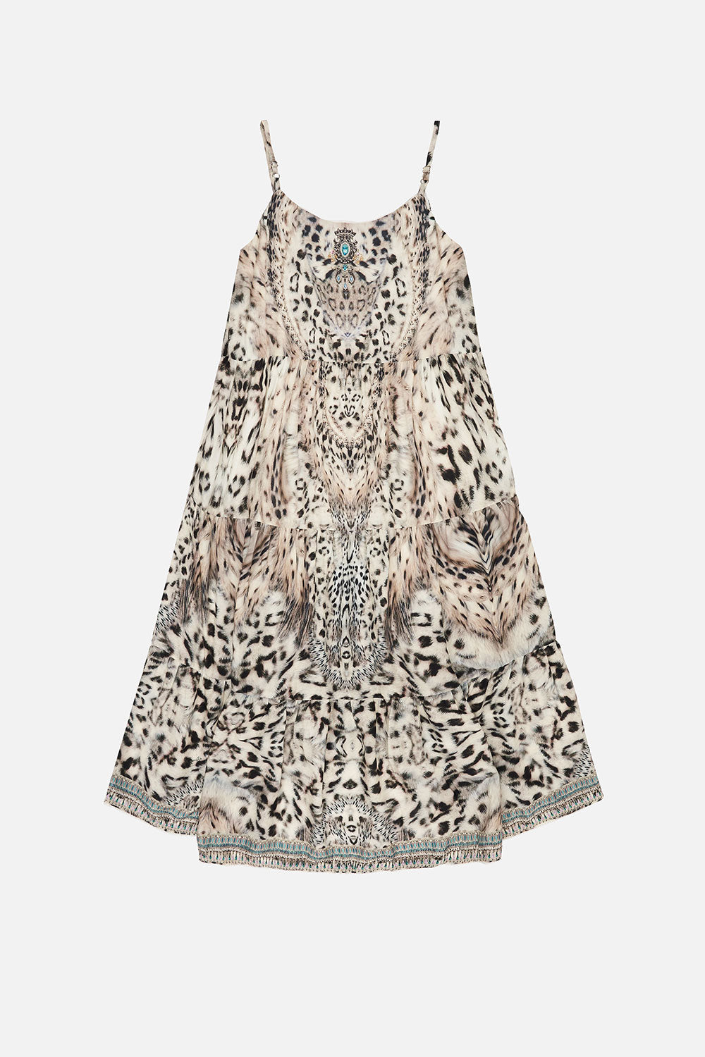 KIDS HIGH LOW HEM DRESS 12-14 SNOW WHISPERS