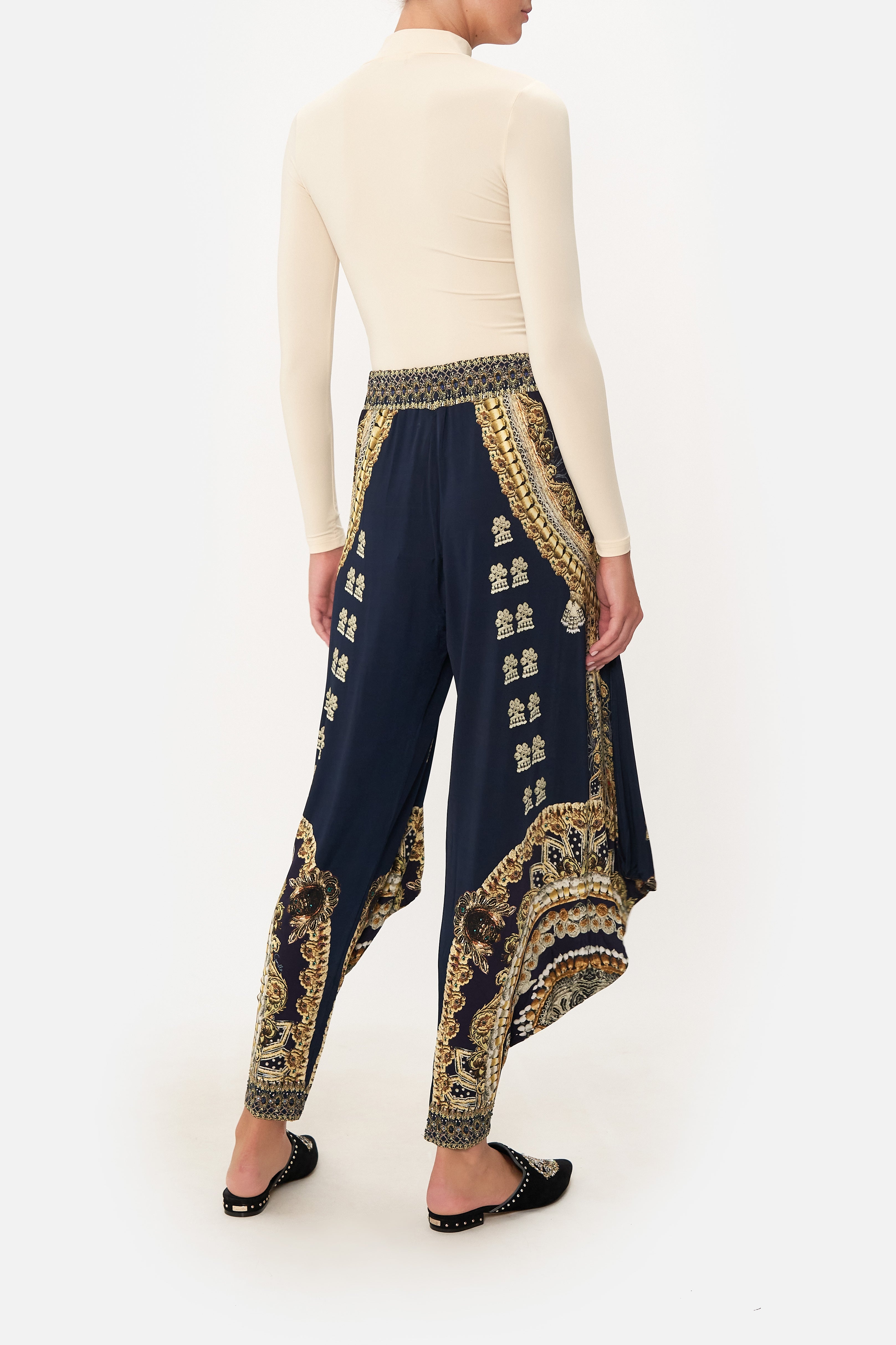 JERSEY DRAPE PANT WITH POCKET ITS ALL OVER TORERO