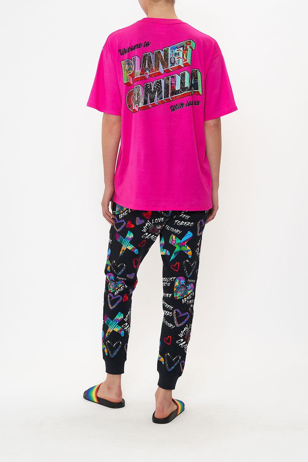 OVERSIZE BAND TEE WRITINGS ON THE WALL