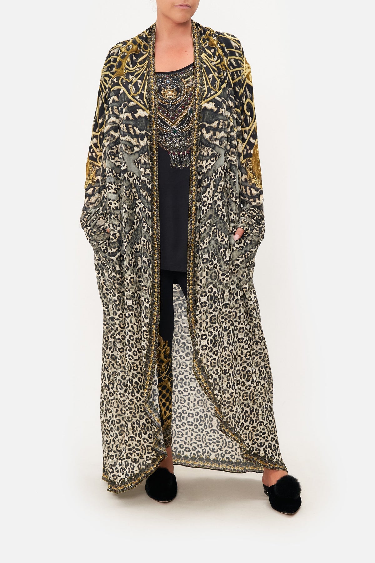 LONG CASUAL JACKET WITH POCKETS ARMADA