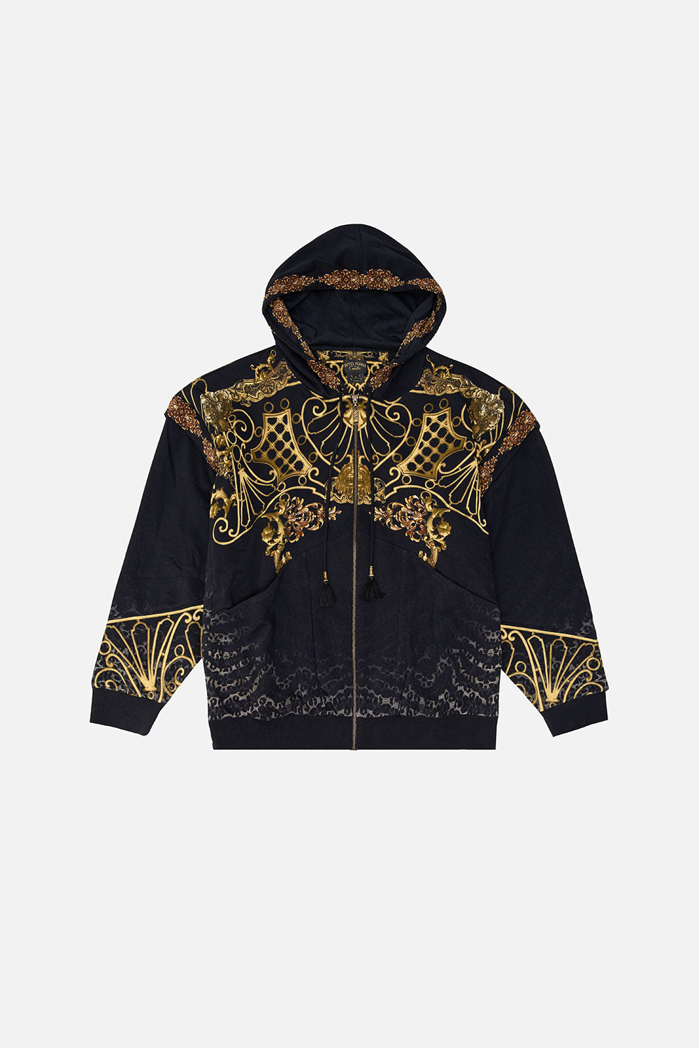 PANELLED ZIP THROUGH HOODIE SHADOWS OF ARMADA