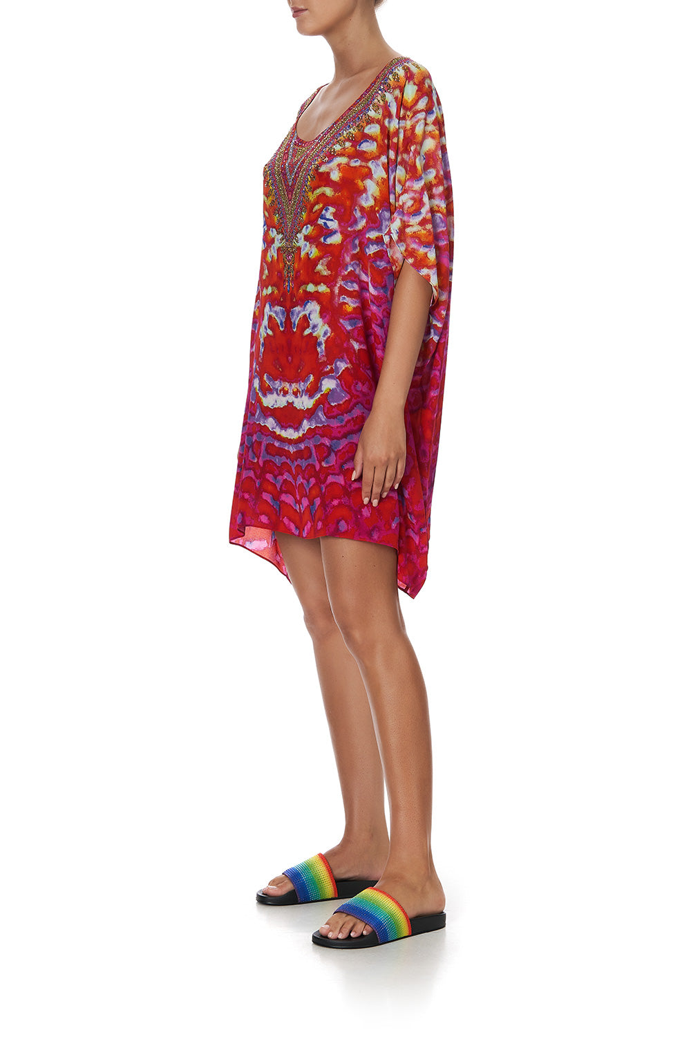 SHORT ROUND NECK KAFTAN BANSHEE BECKONS