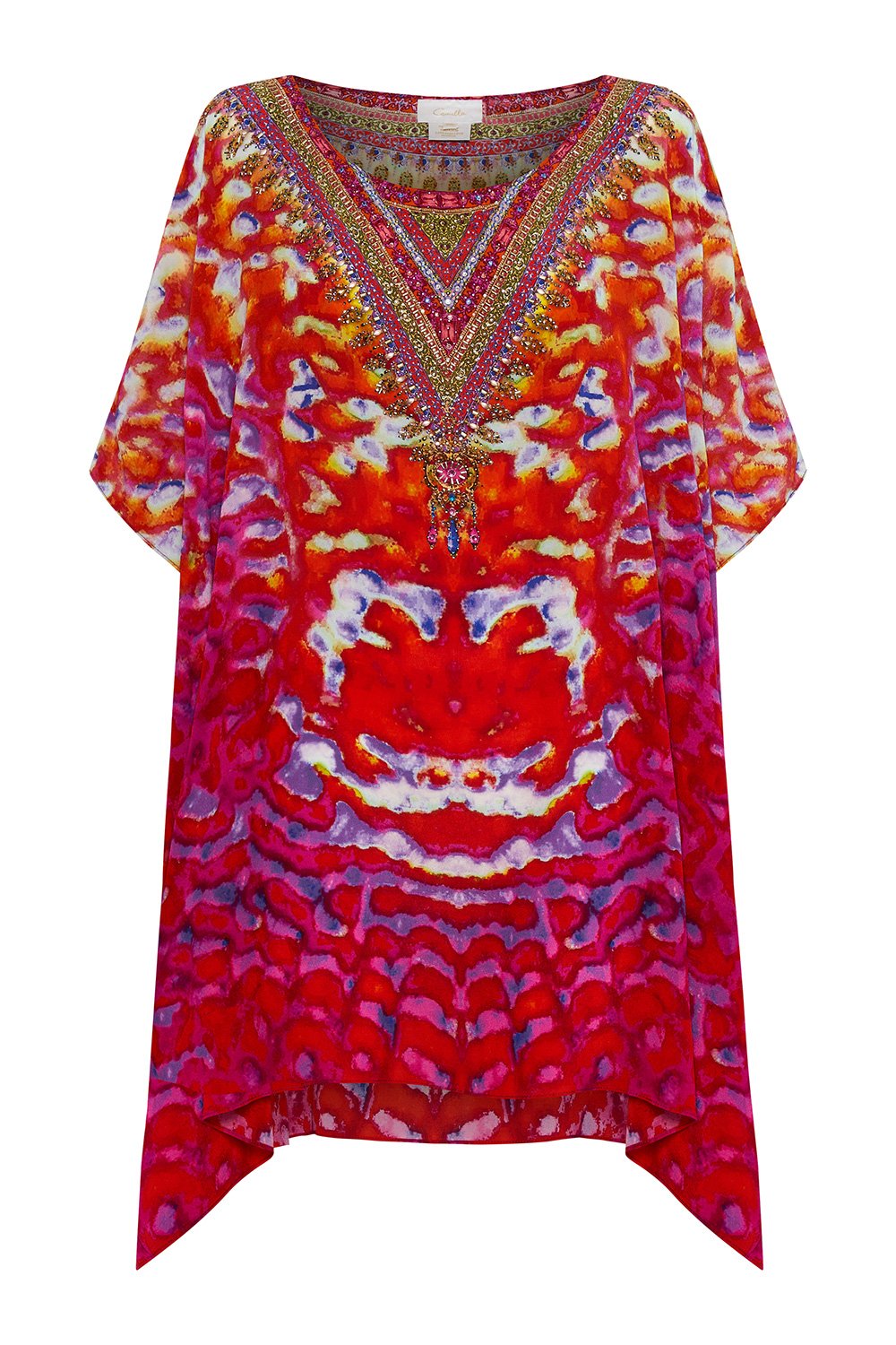 SHORT ROUND NECK KAFTAN BANSHEE BECKONS