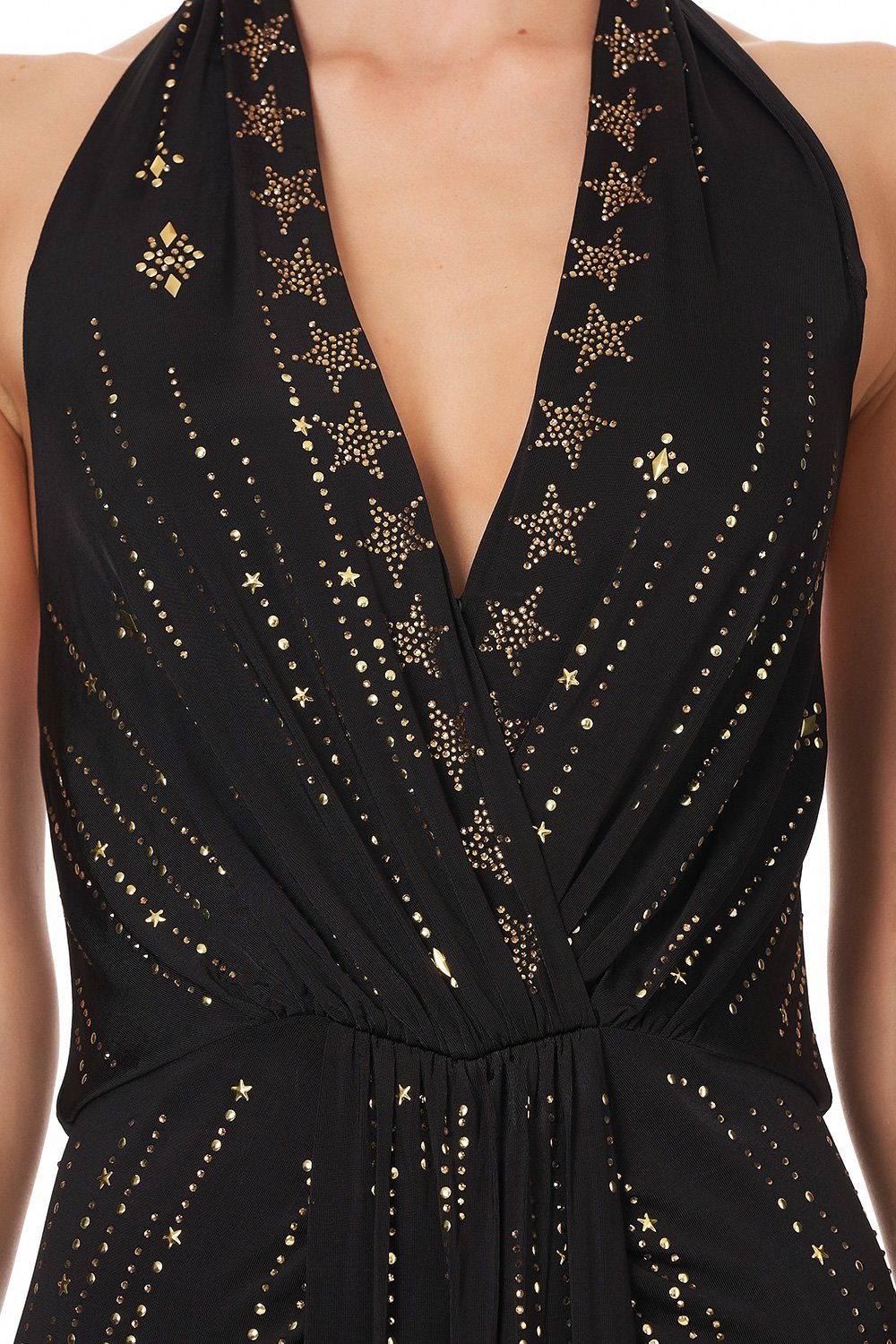 LONG JERSEY HALTER DRESS LADY STARDUST