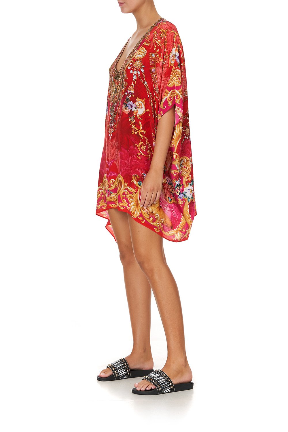 RECTANGULAR V NECK KAFTAN PRIMA DONNA