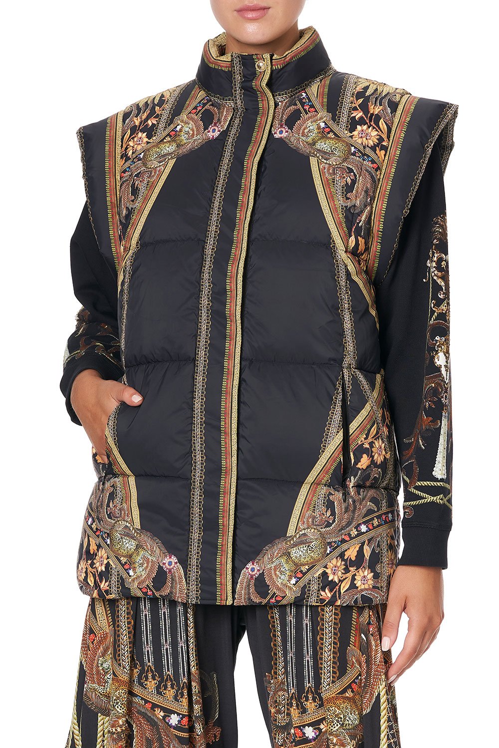 OVERSIZED PUFFER GILET BELLE OF THE BAROQUE