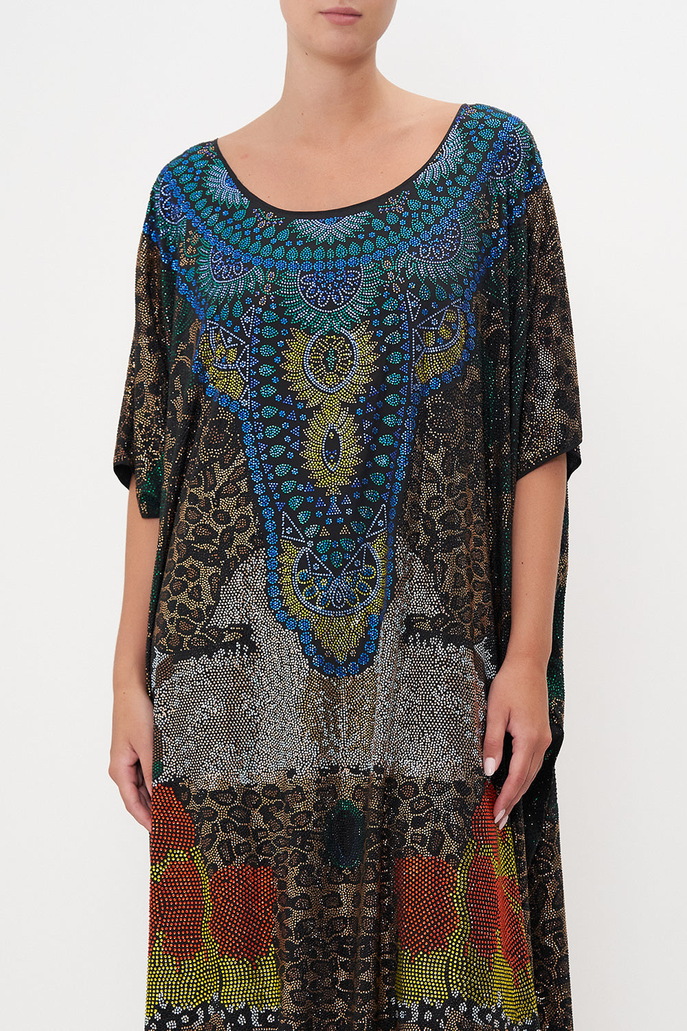 ROUND NECK KAFTAN SURREALIST XANADU