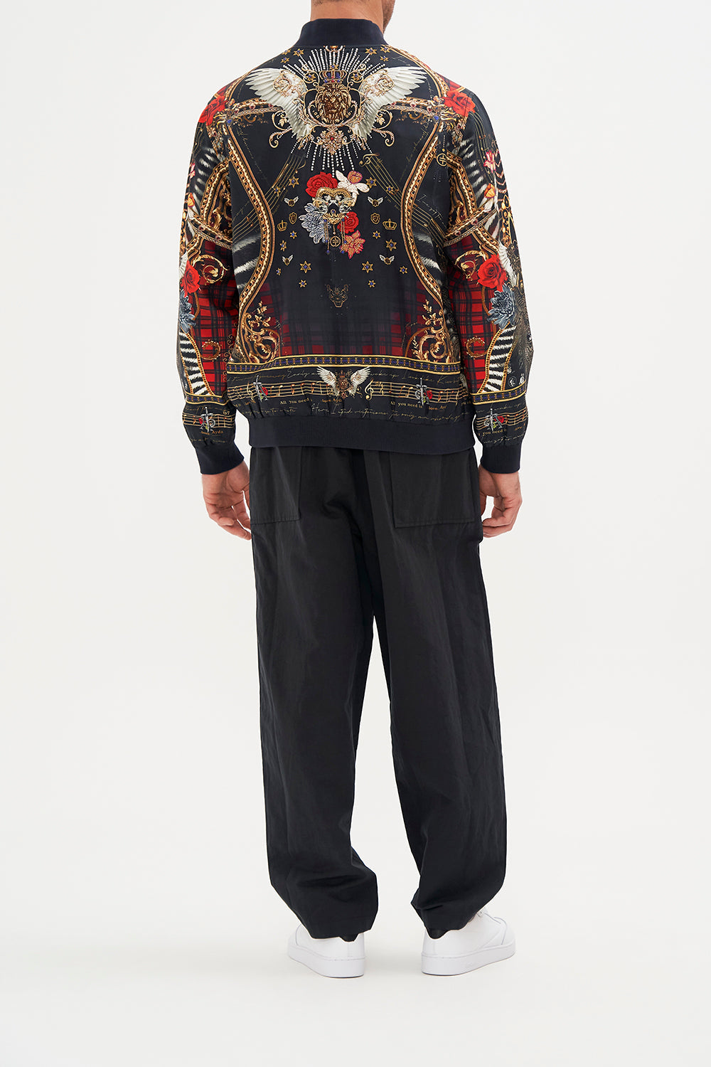 ZIP THROUGH BOMBER JACKET DO I ENTERTAIN YOU