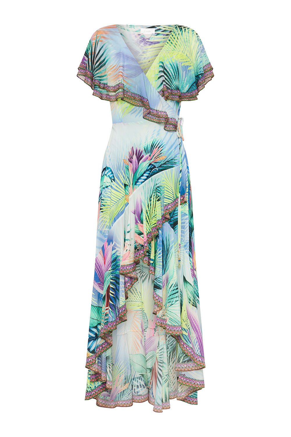 FRILL SLEEVE LONG DRESS WHATS YOUR VICE