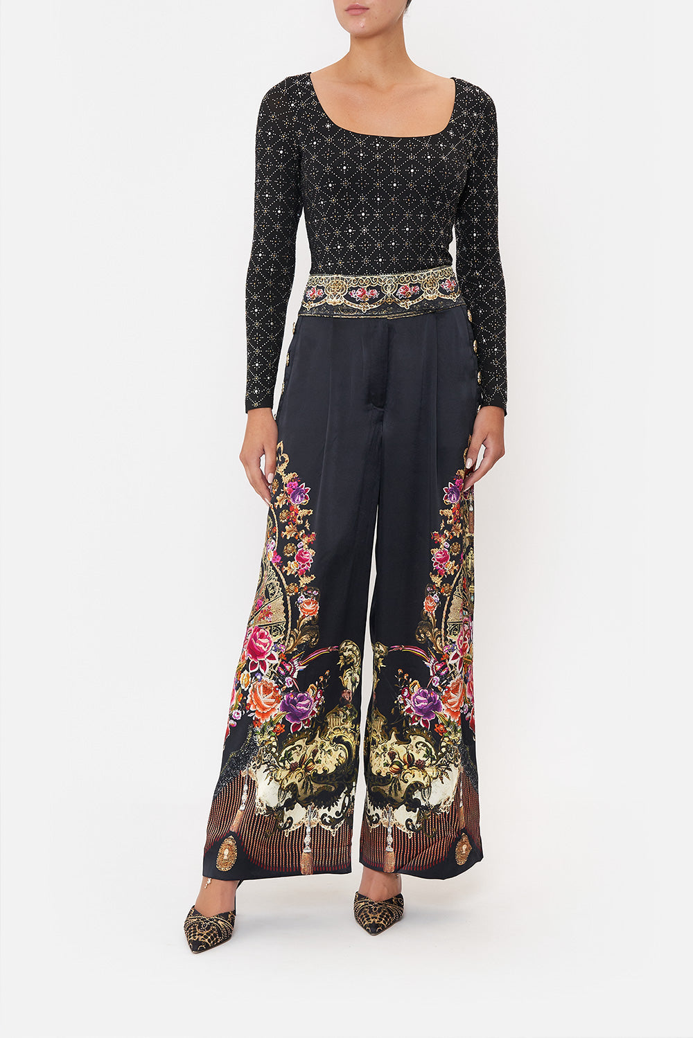 WIDE LEG PANT WITH BUTTONS DANCE WITH DUENDE