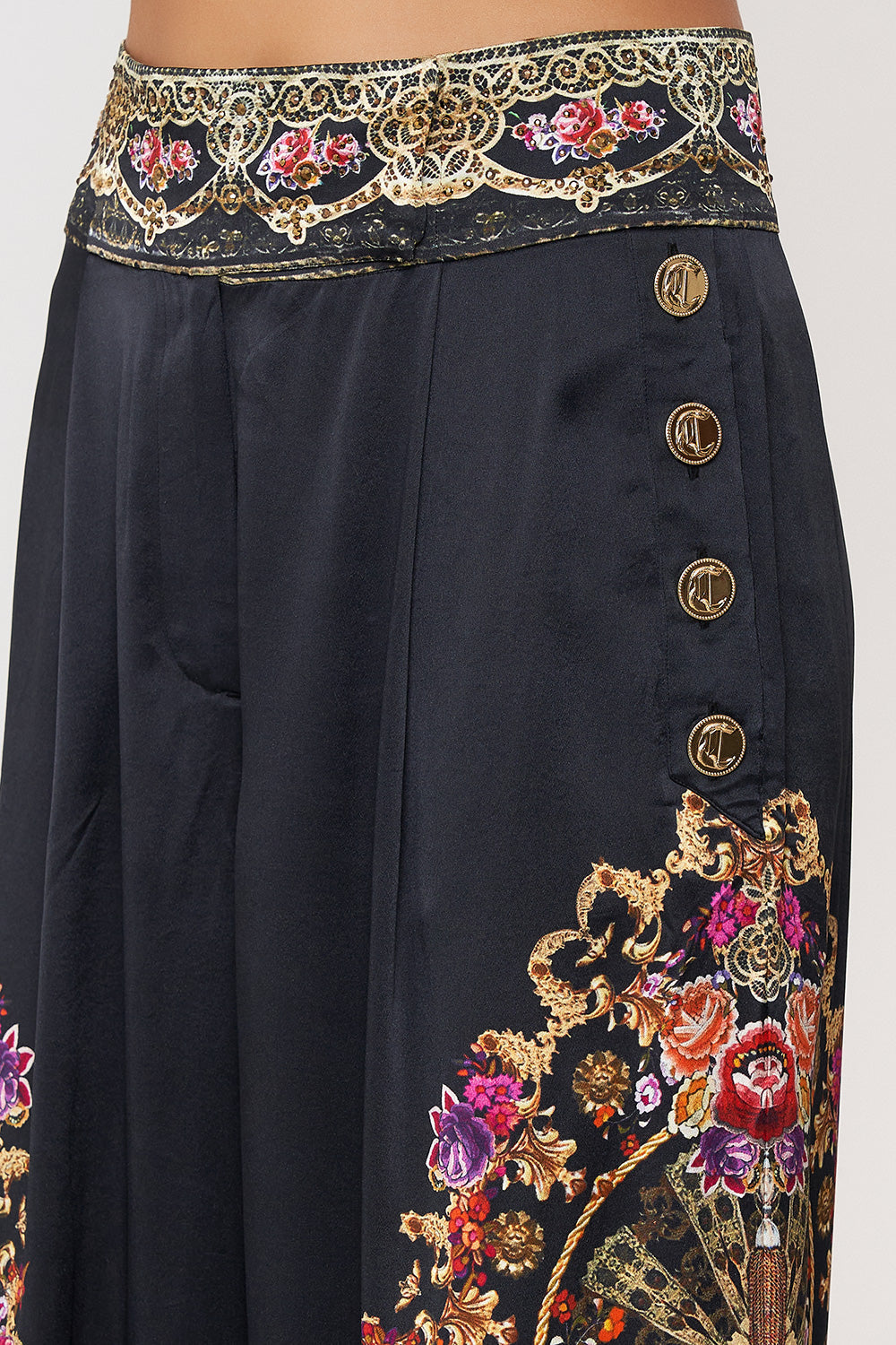 WIDE LEG PANT WITH BUTTONS DANCE WITH DUENDE