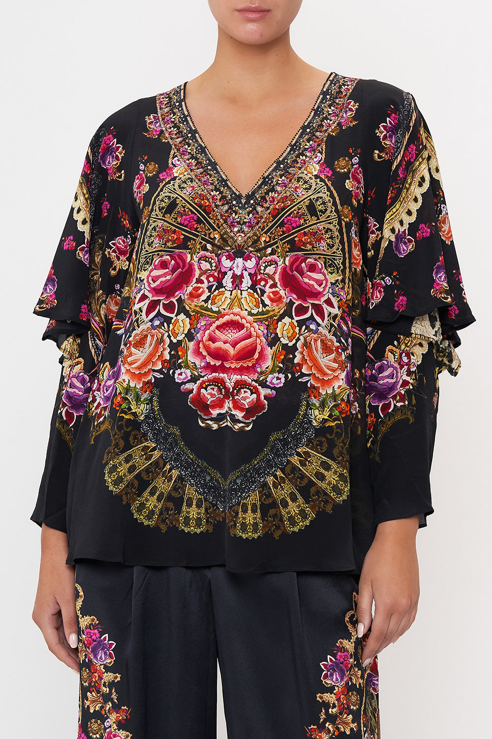 BLOUSE WITH DROP SHOULDER DANCE WITH DUENDE