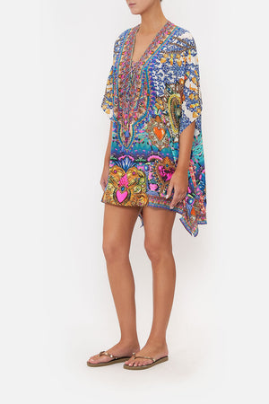 SHORT LACE UP KAFTAN LUCKY CHARMS