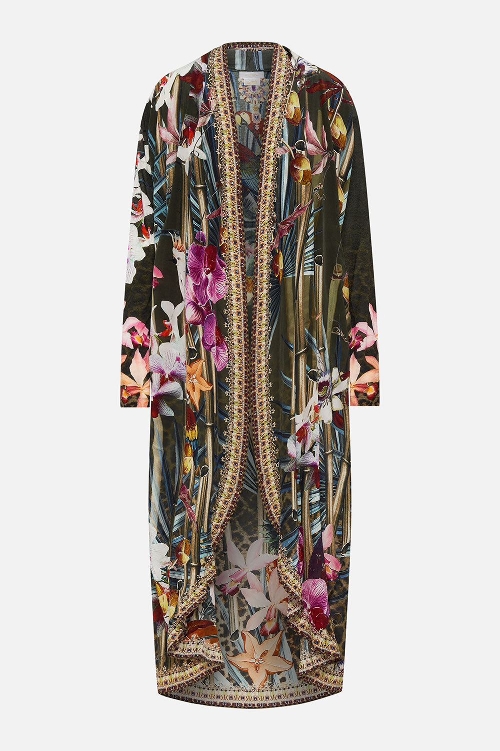 LONG CASUAL JACKET WITH POCKETS PASSPORT TO PARADISE