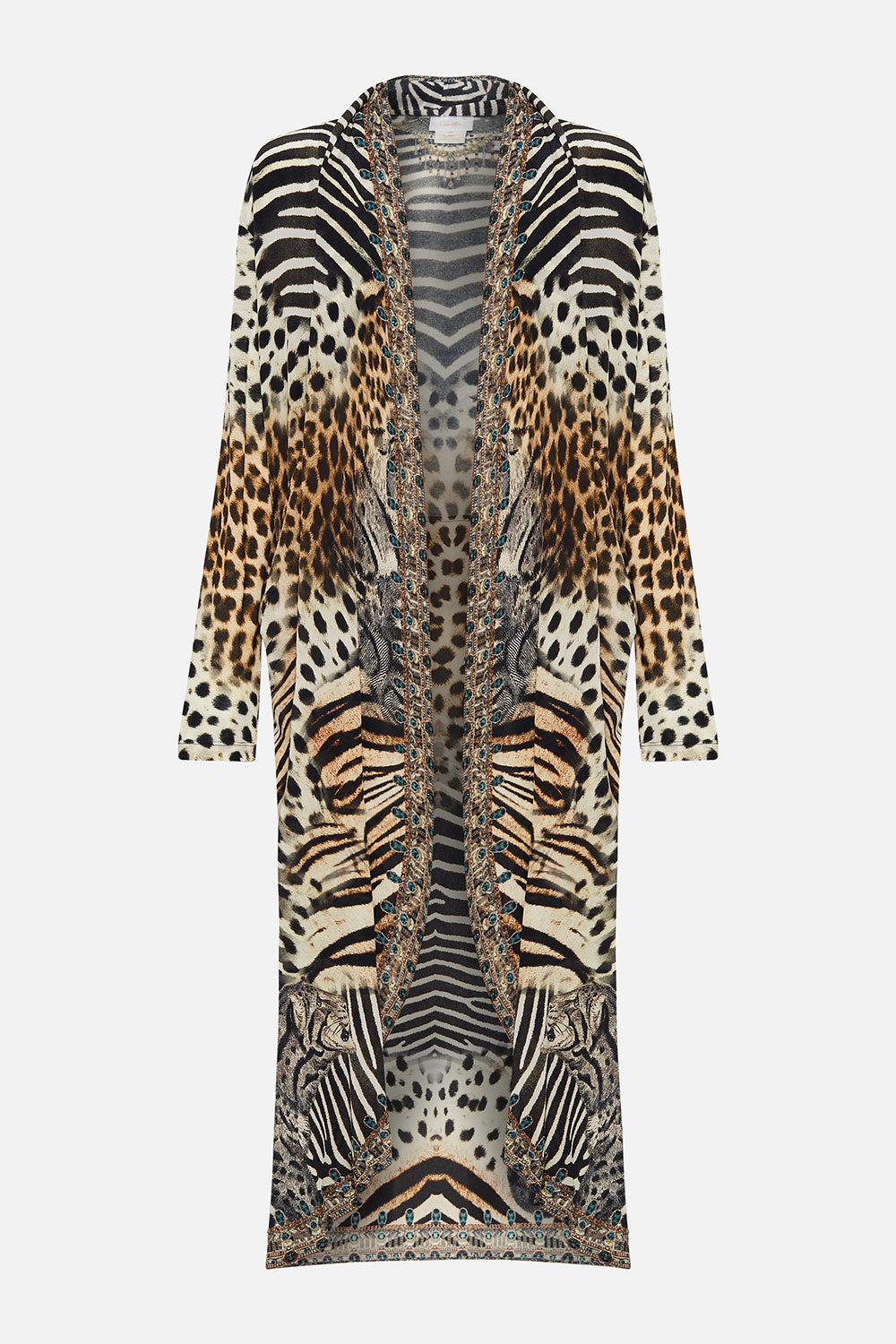 LONG CASUAL JACKET WITH POCKETS FOR THE LOVE OF LEO