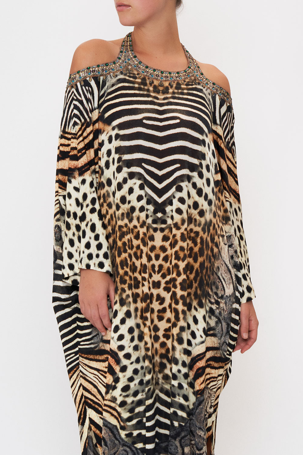 CUTAWAY SHOULDER KAFTAN FOR THE LOVE OF LEO