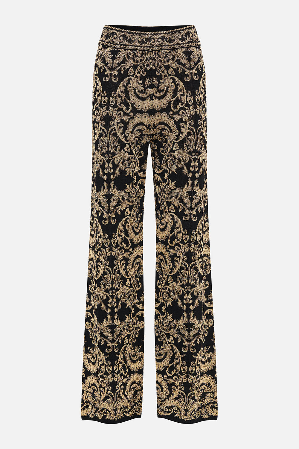 FLARED JACQUARD KNIT PANT DANCE WITH DUENDE