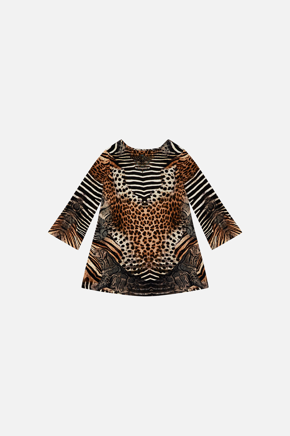 KIDS FLARE SLEEVE JERSEY DRESS 4-10 FOR THE LOVE OF LEO