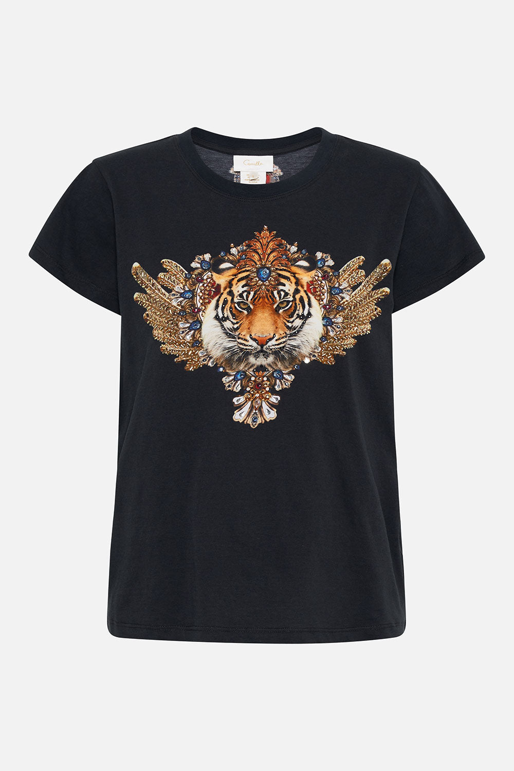 SLIM FIT ROUND NECK T-SHIRT DANCE WITH DUENDE