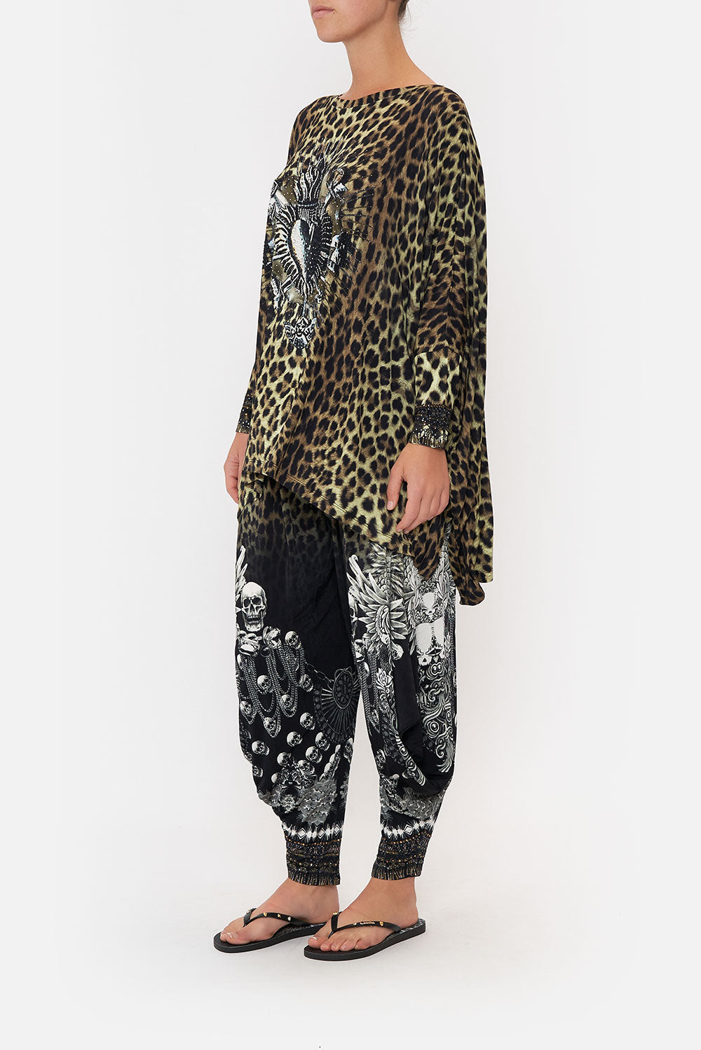 SCOOP NECK SLOUCH TEE ORDER OF DISORDER LOUNGE