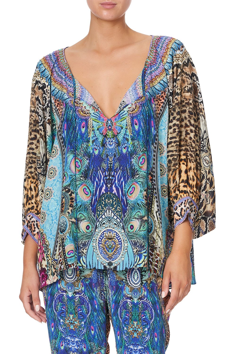 RAGLAN SLEEVE BLOUSE WITH CUFF BASILICA BEAUTY