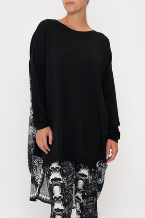 LONG SLEEVE JUMPER WITH PRINT BACK ORDER OF DISORDER