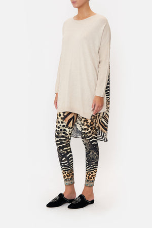 LONG SLEEVE JUMPER WITH PRINT BACK FOR THE LOVE OF LEO