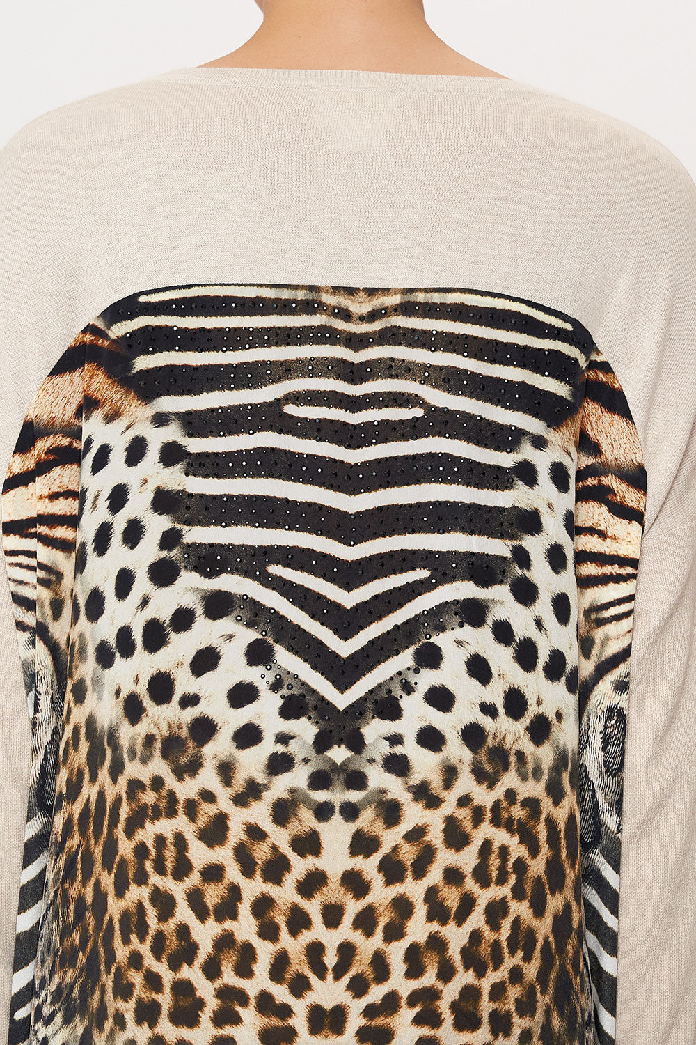 LONG SLEEVE JUMPER WITH PRINT BACK FOR THE LOVE OF LEO