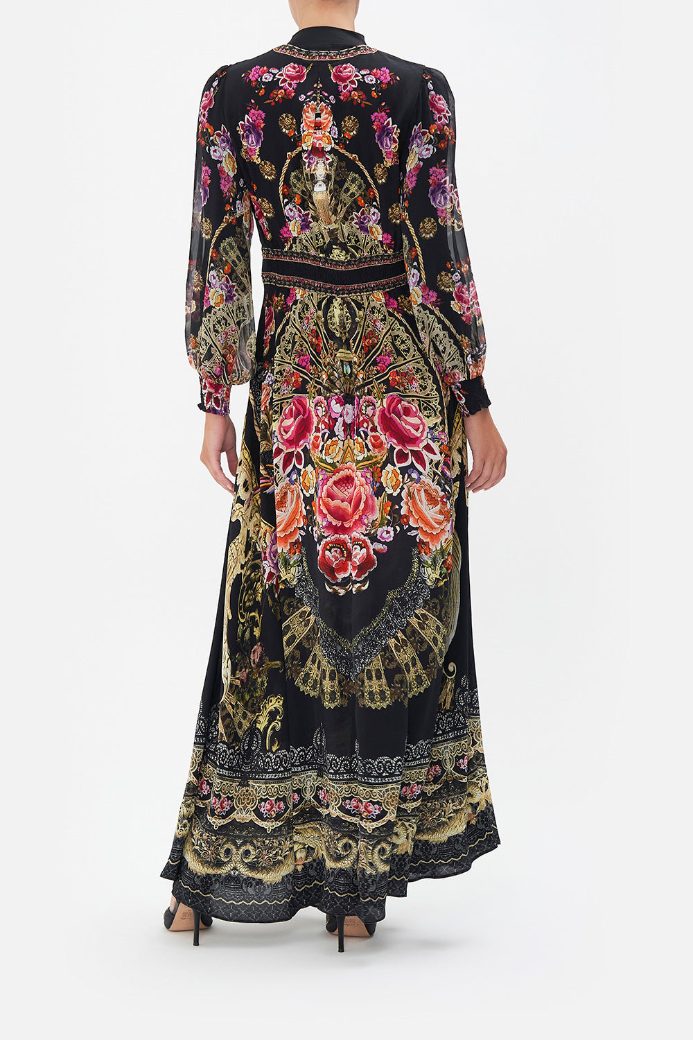 BUTTON DRESS WITH SHAPED WAISTBAND DANCE WITH DUENDE