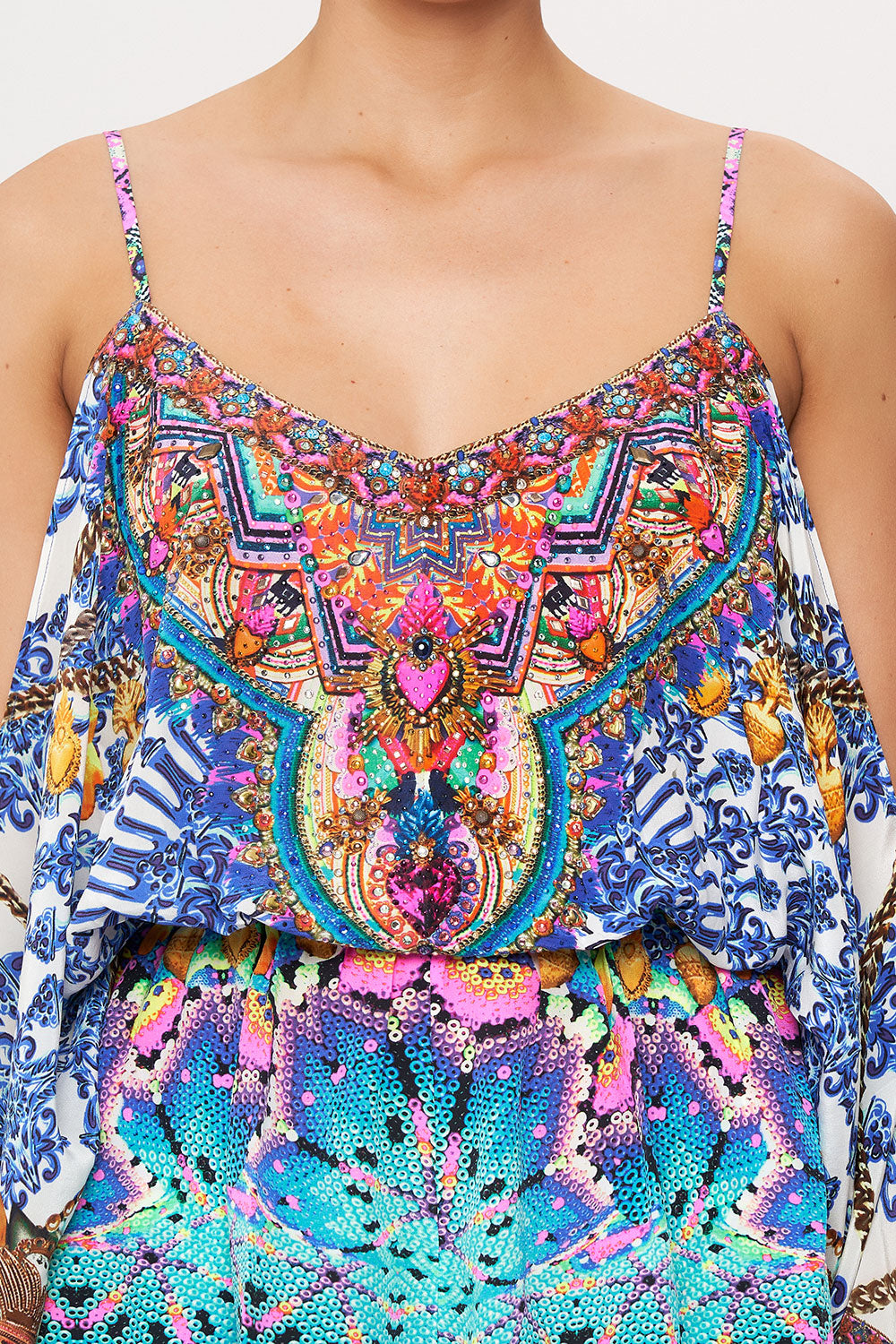 DROP SHOULDER PLAYSUIT LUCKY CHARMS