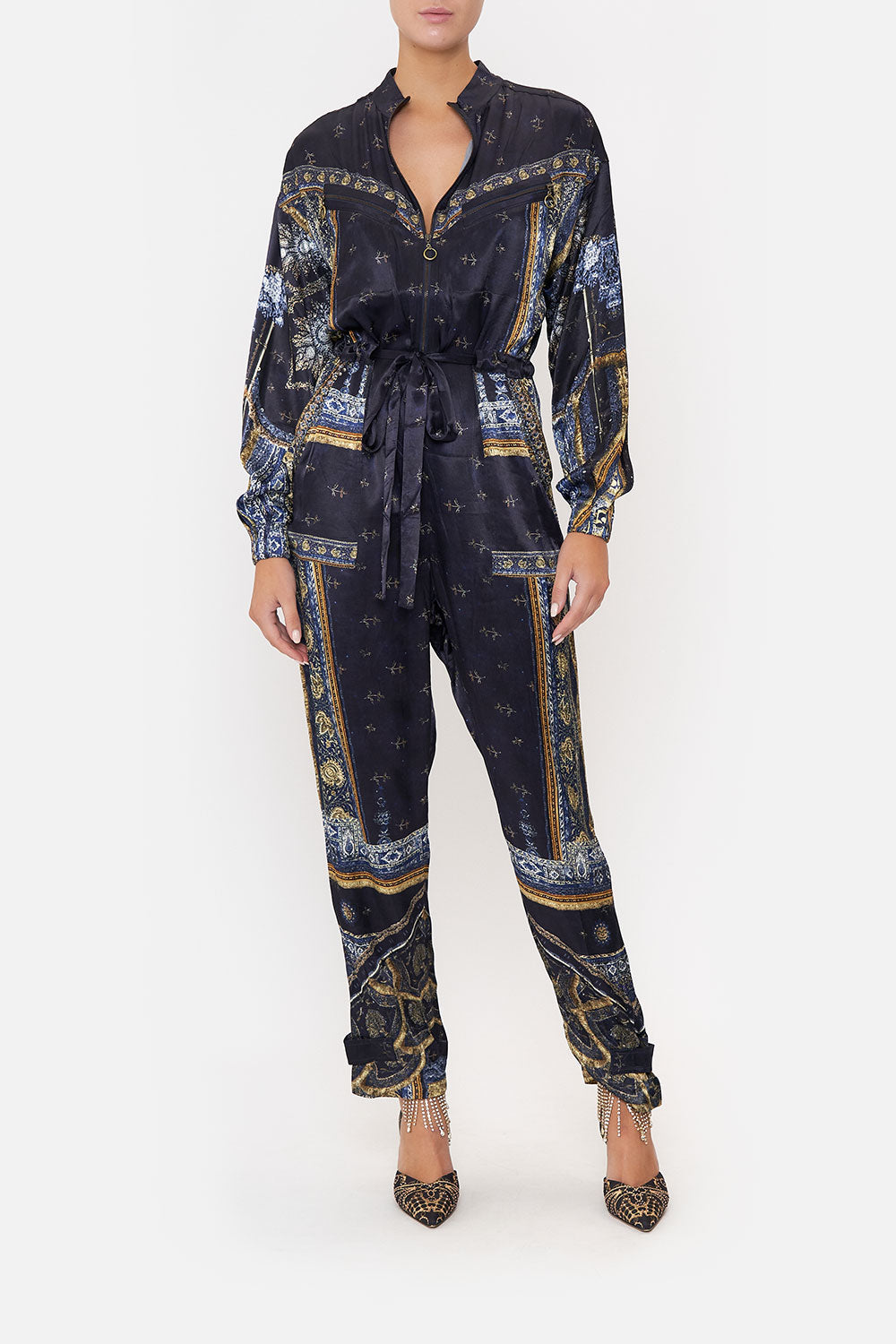 DRAWSTRING ZIP JUMPSUIT FOREVER FAMILY