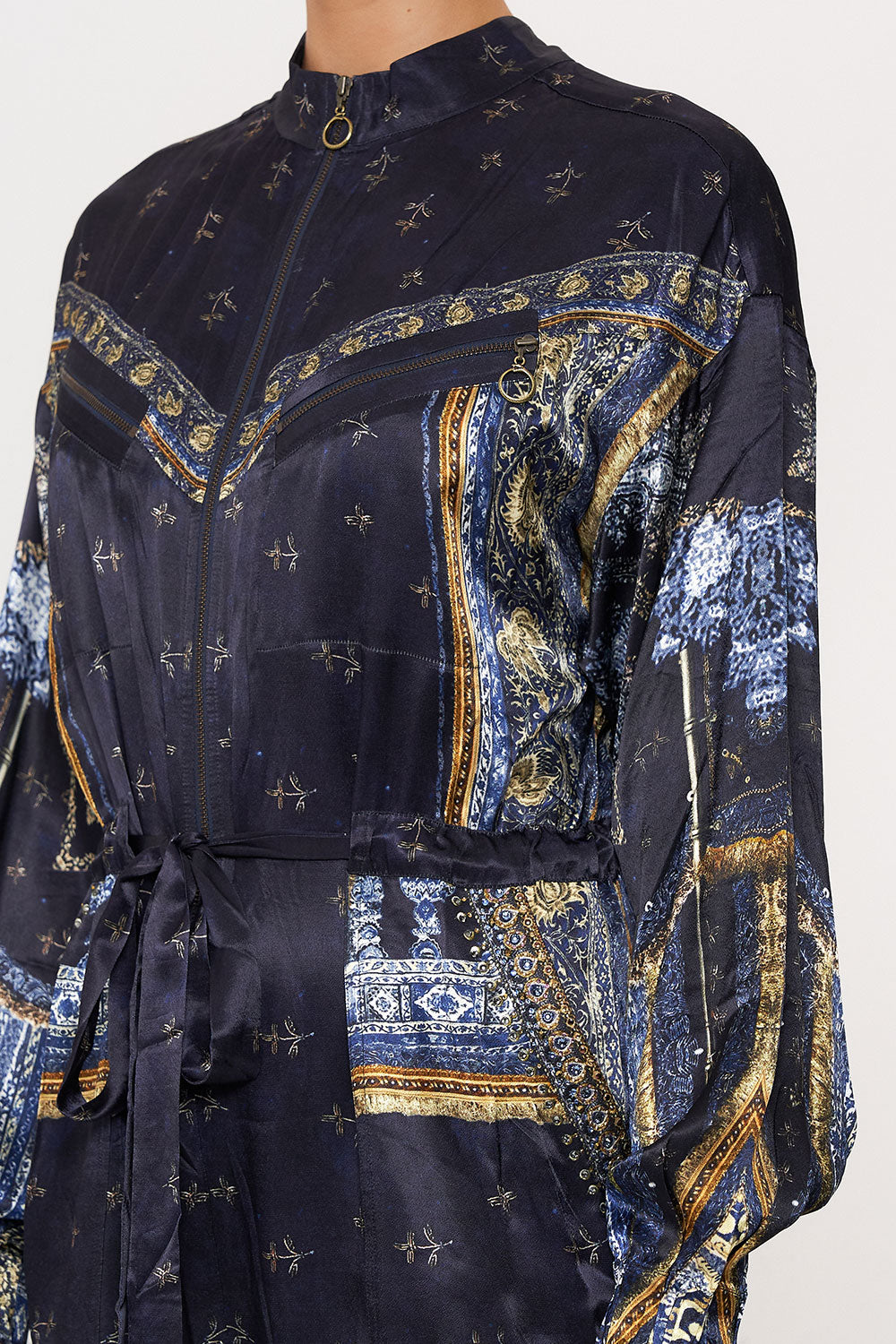 DRAWSTRING ZIP JUMPSUIT FOREVER FAMILY