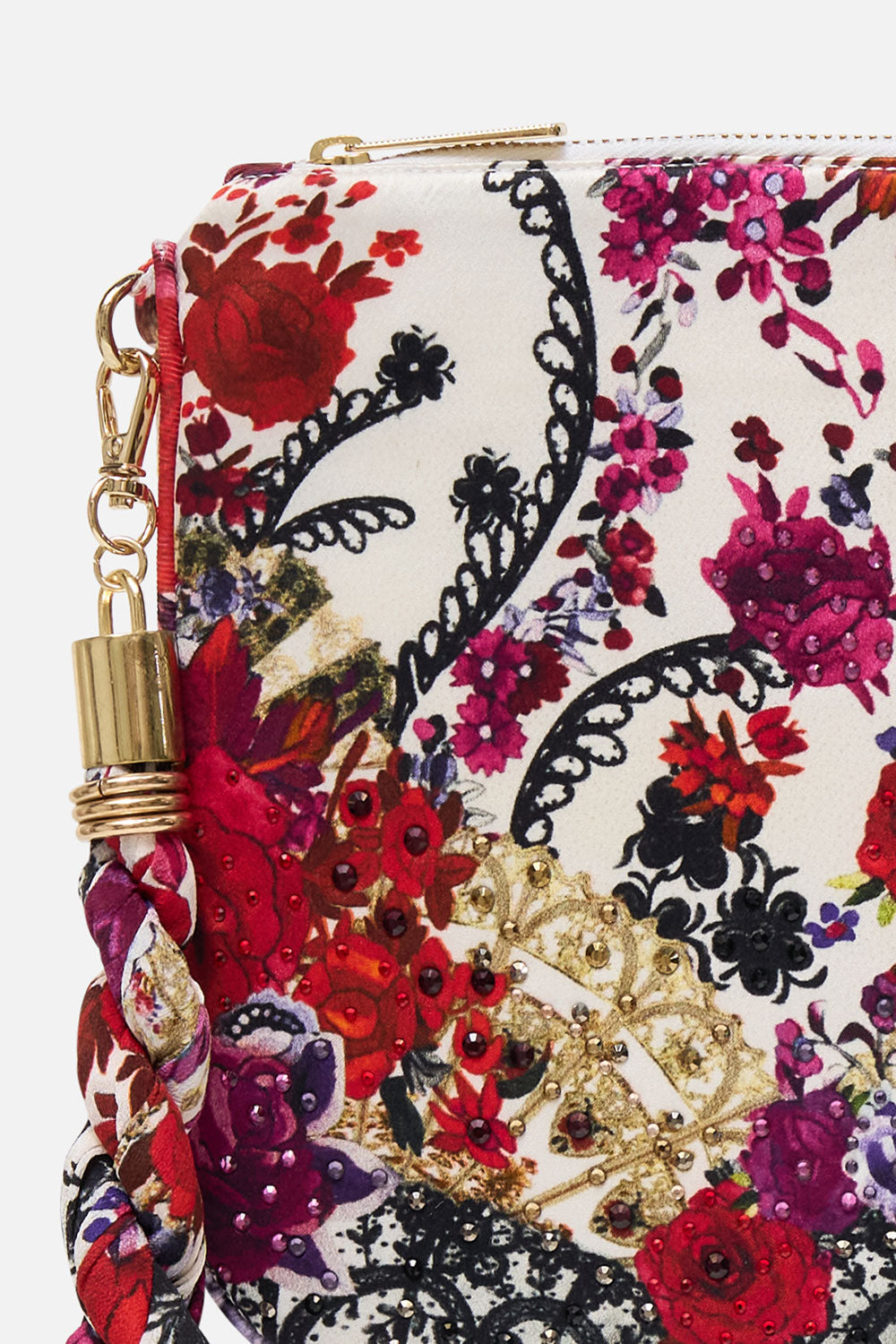 SCARF CLUTCH REIGN OF ROSES