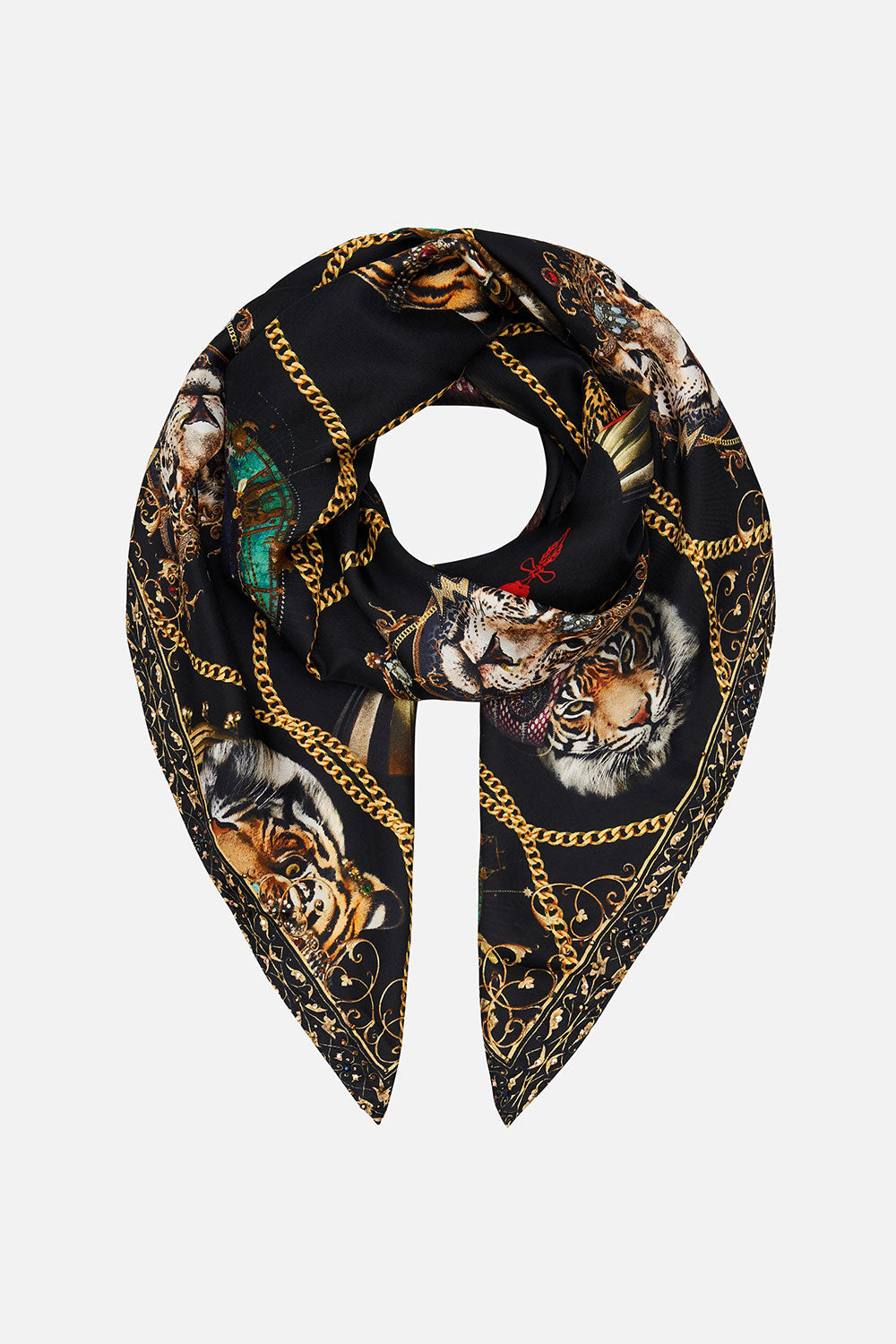 LARGE SQUARE SCARF JAGGIS JEWELS