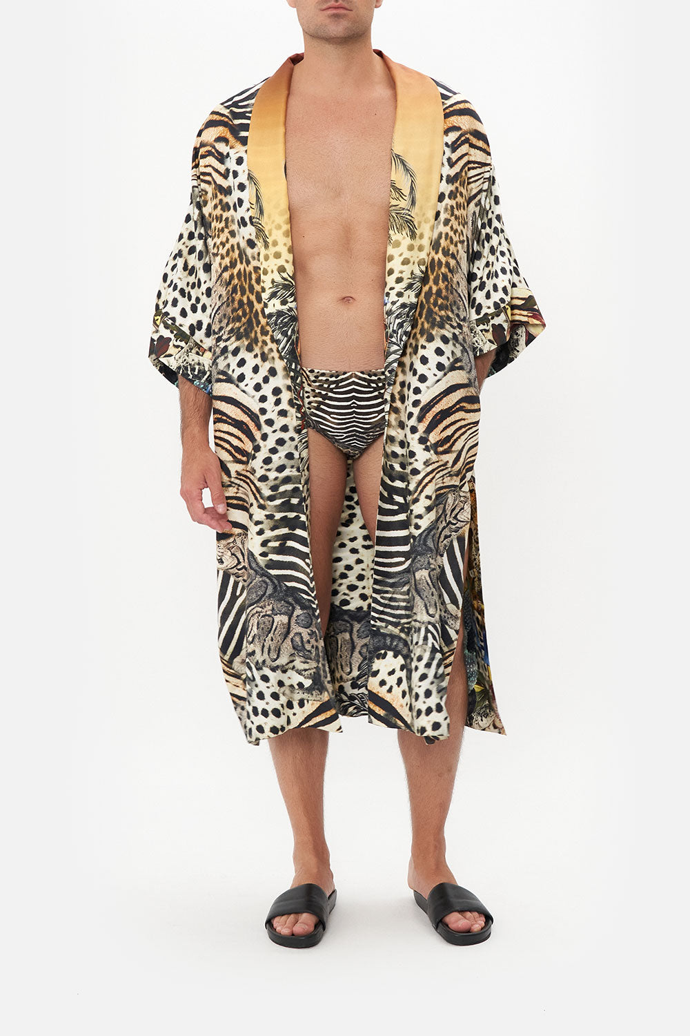 LONG LINE REVERSIBLE ROBE FOR THE LOVE OF LEO