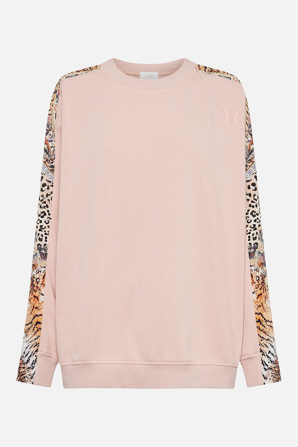 OVERSIZED SWEAT WITH CONTRAST STRIPE MOTO MAIKO